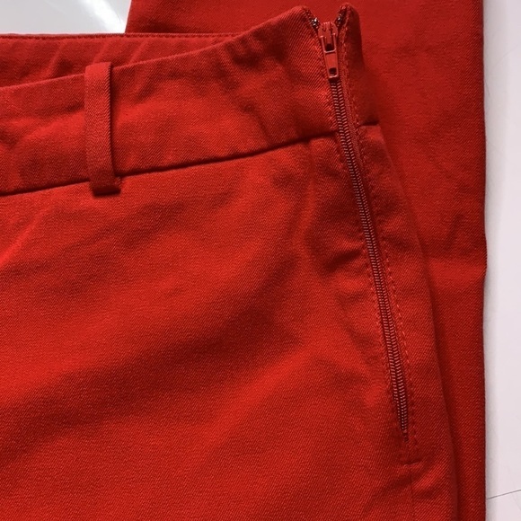 Cynthia Rowley Straight Red Casual Khaki Pant Prep 4 women’s - Picture 4 of 6